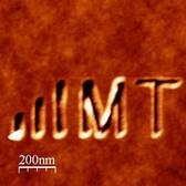 IMT logo written with AFM