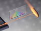 Graphic representation of measurement with a laser beam on a bullet. (Graphics: Christian Grupe, Philipp Trocha, KIT)
