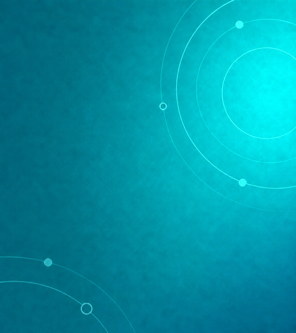 Icon of a group of people in the top-left corner on a teal circular-patterned background.