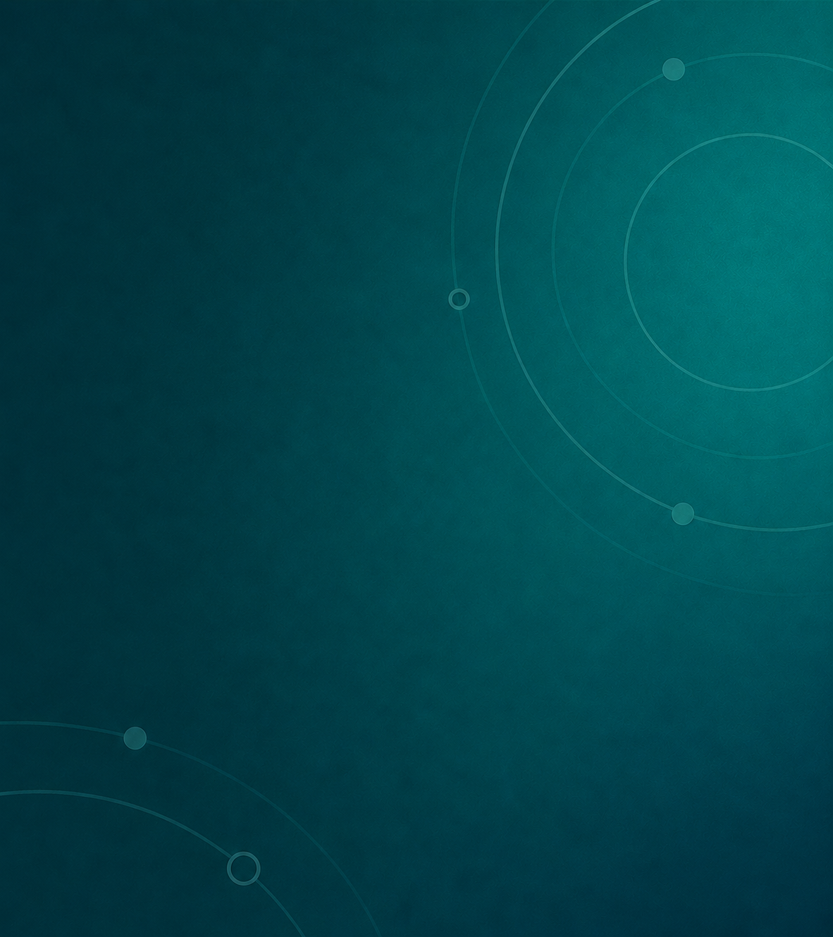 Icon of a group of people in the top-left corner on a teal circular-patterned background.